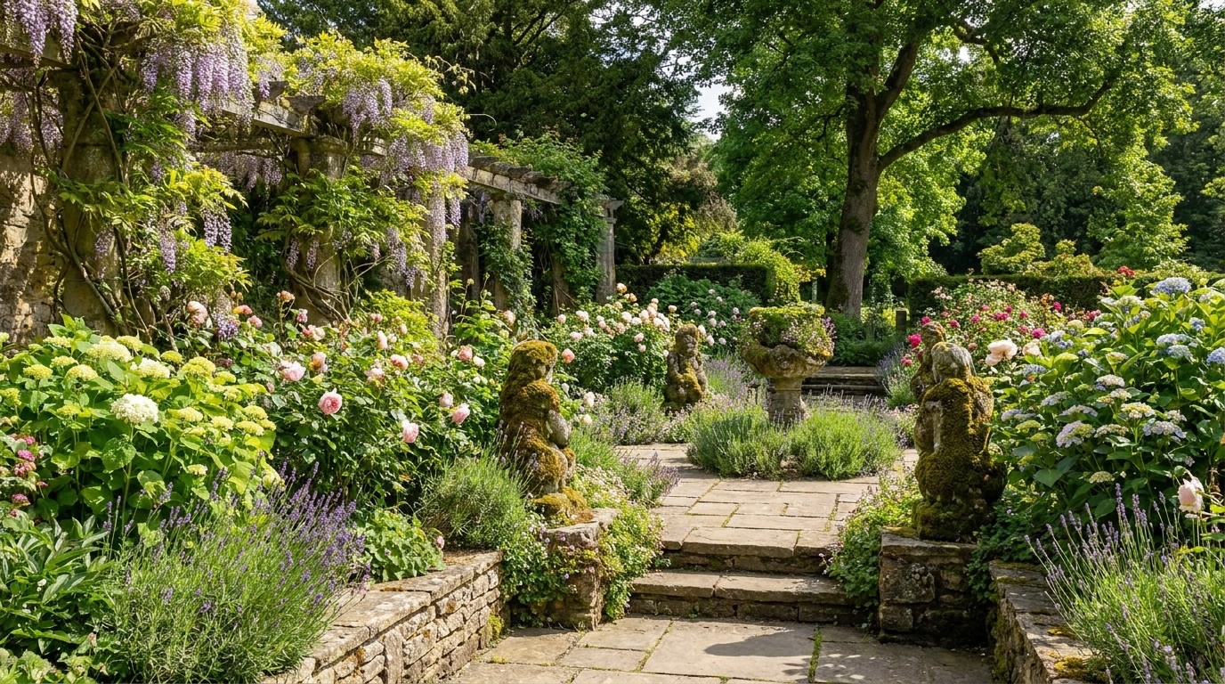 иллюстрация — сад и растения