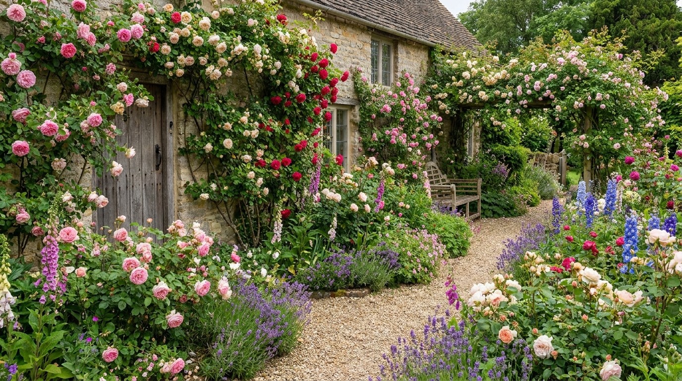 иллюстрация — сад и растения