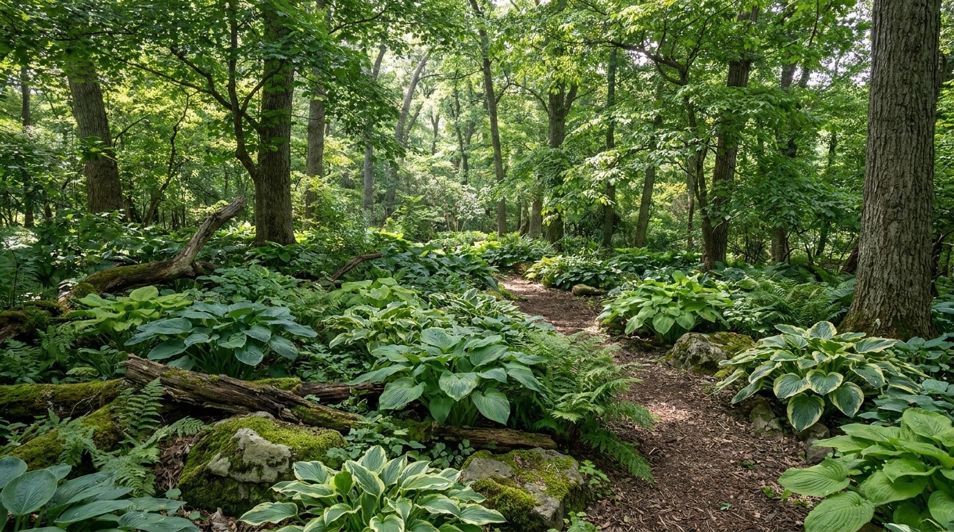 иллюстрация — сад и растения