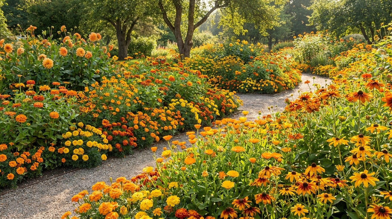 иллюстрация — сад и растения