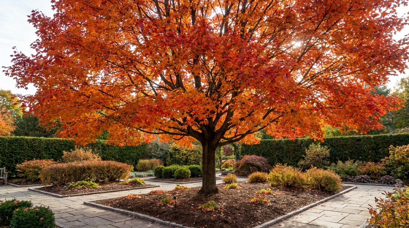 иллюстрация — сад и растения