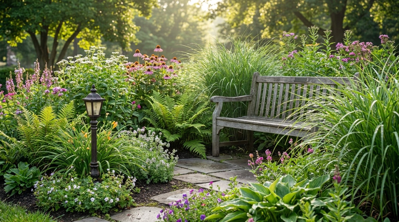 иллюстрация — сад