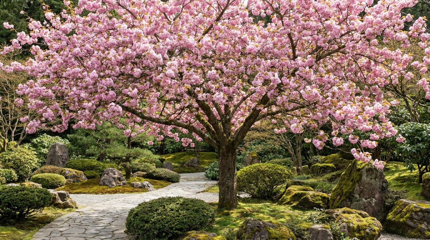 иллюстрация — сад и растения