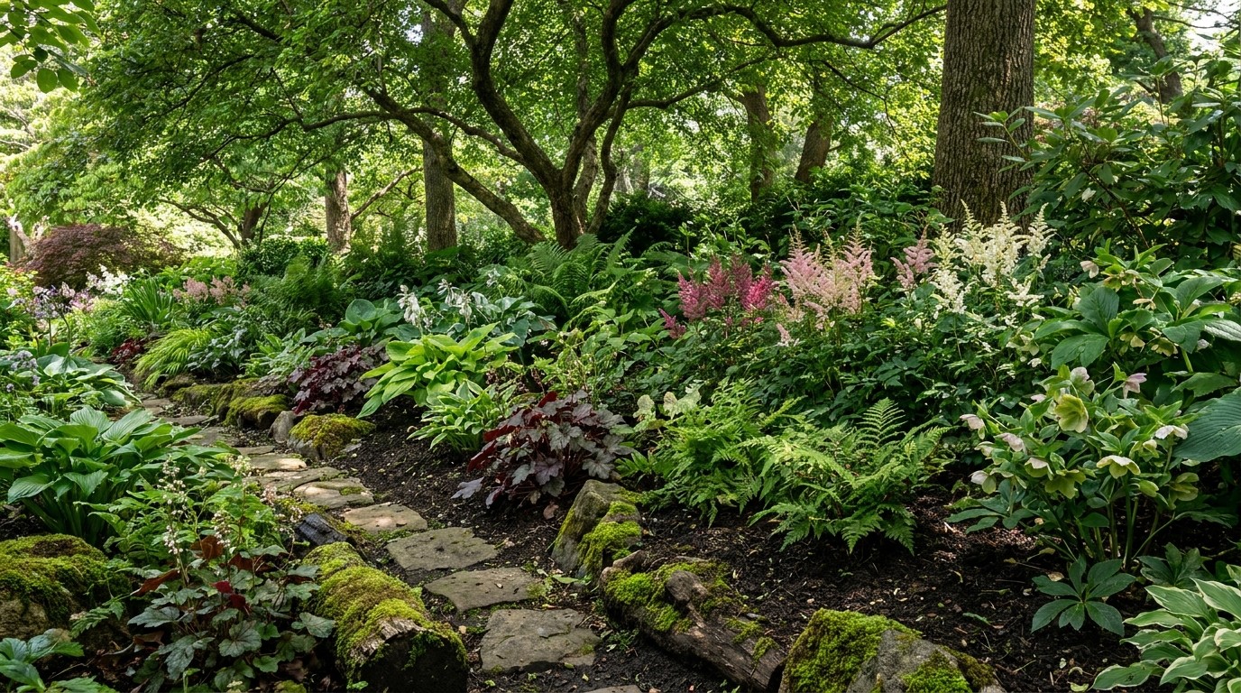 иллюстрация — сад